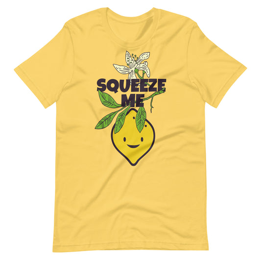 Printagon - Squeeze Me - Unisex T-shirt - Yellow / S