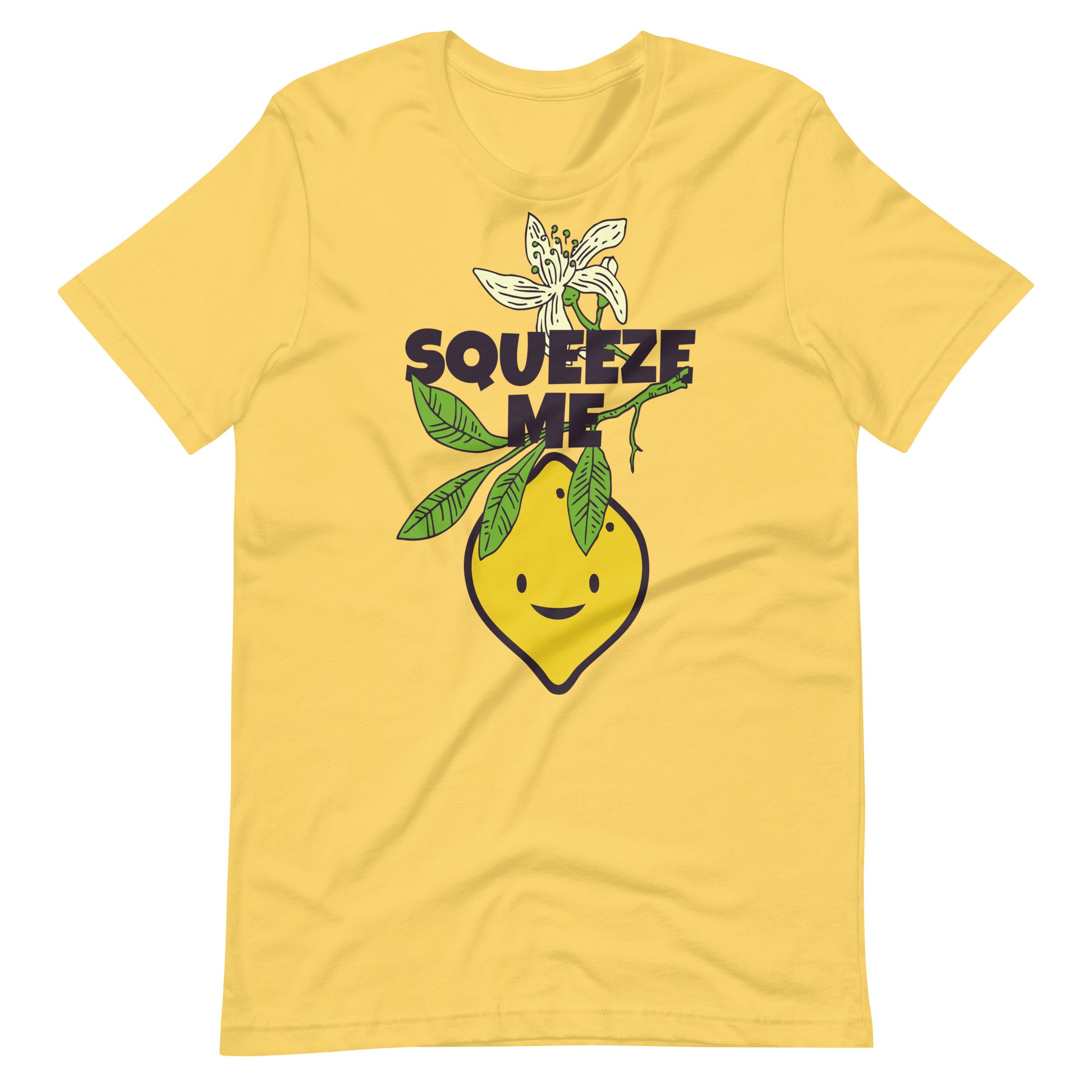 Printagon - Squeeze Me - Unisex T-shirt - Yellow / S