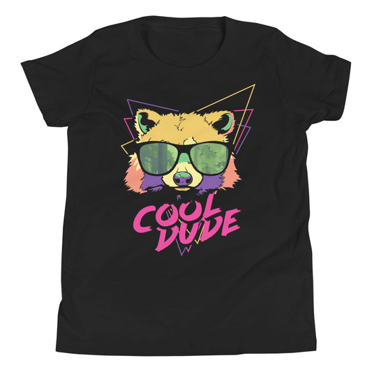 Printagon - Cool Dude - Kids Unisex T-shirt - Black / S