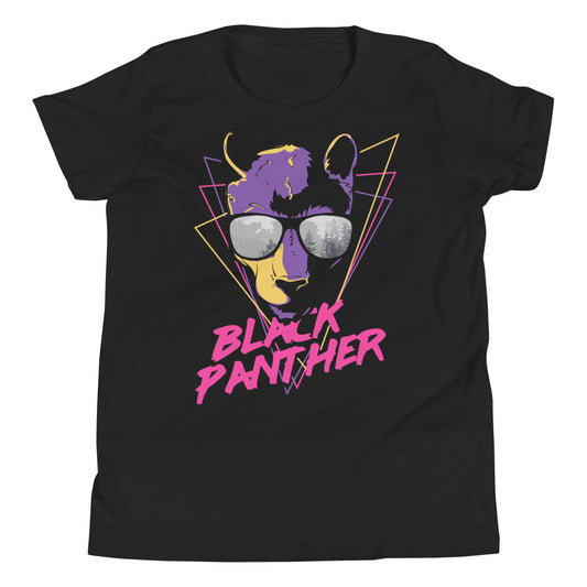 Printagon - Black Panther - Kids Unisex T-shirt - Black / S