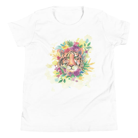 Printagon - Colorful Lion - Kids Unisex T-shirt - White / S