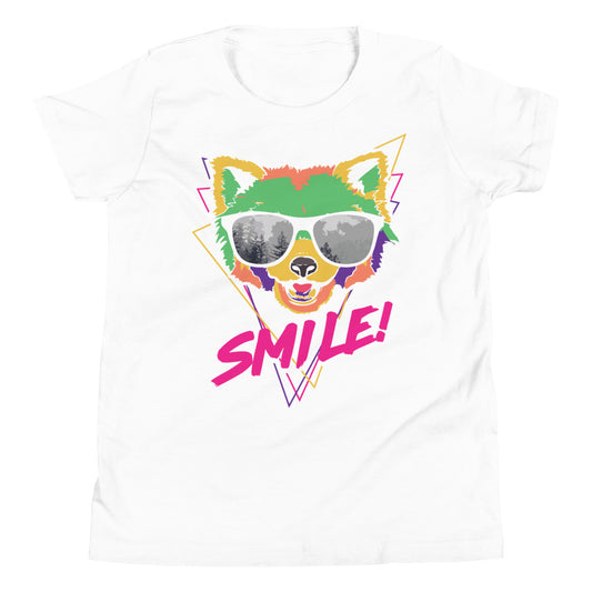 Printagon - Smile - Kids Unisex T-shirt - White / S