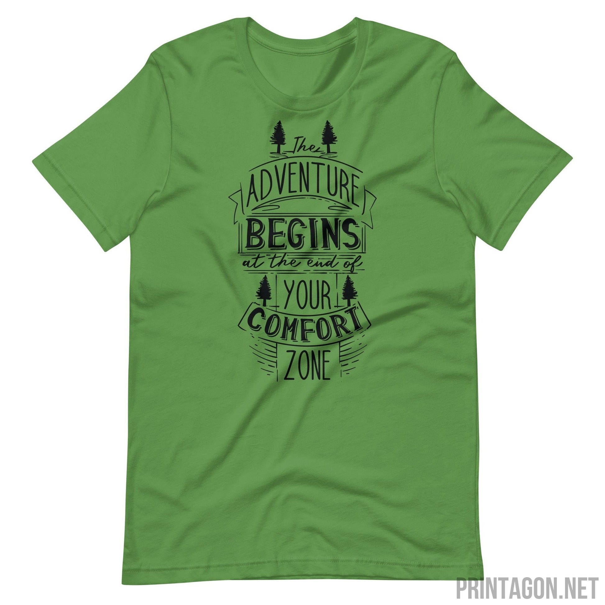 Printagon - Adventure Begins - Unisex T-shirt - Leaf / S