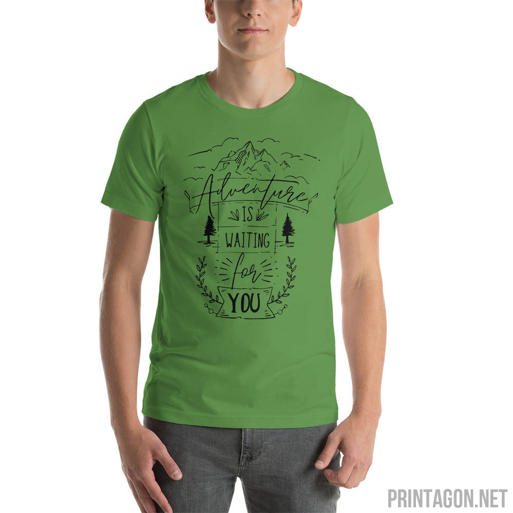 Printagon - Adventure Is Waiting For You - Unisex T-shirt -