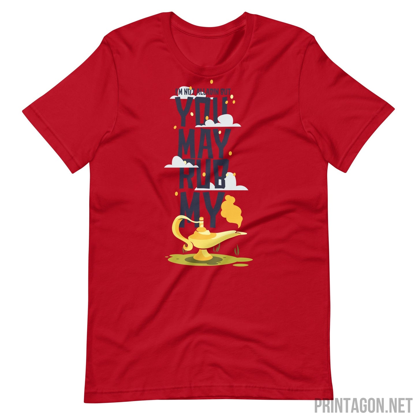 Printagon - Alladin Lamp - Unisex T-shirt - Red / XS