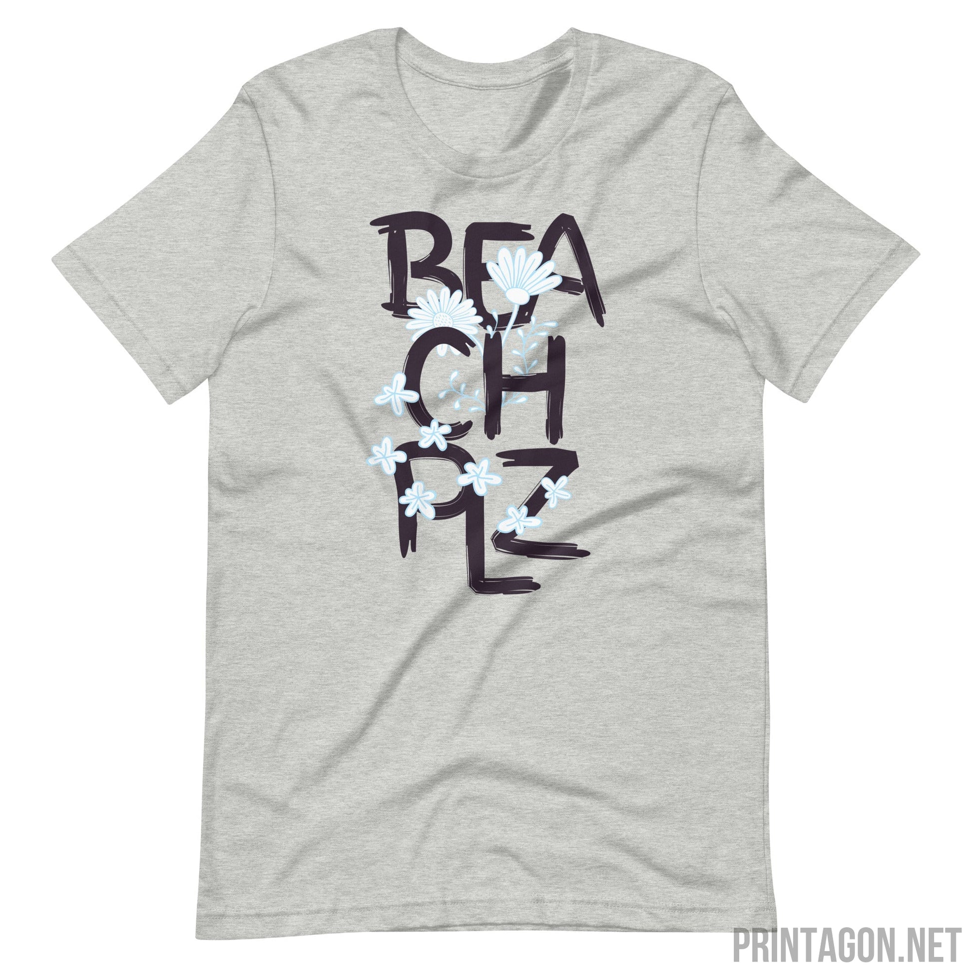 Printagon - Beach Plz- Unisex T-shirt - Athletic Heather / XS