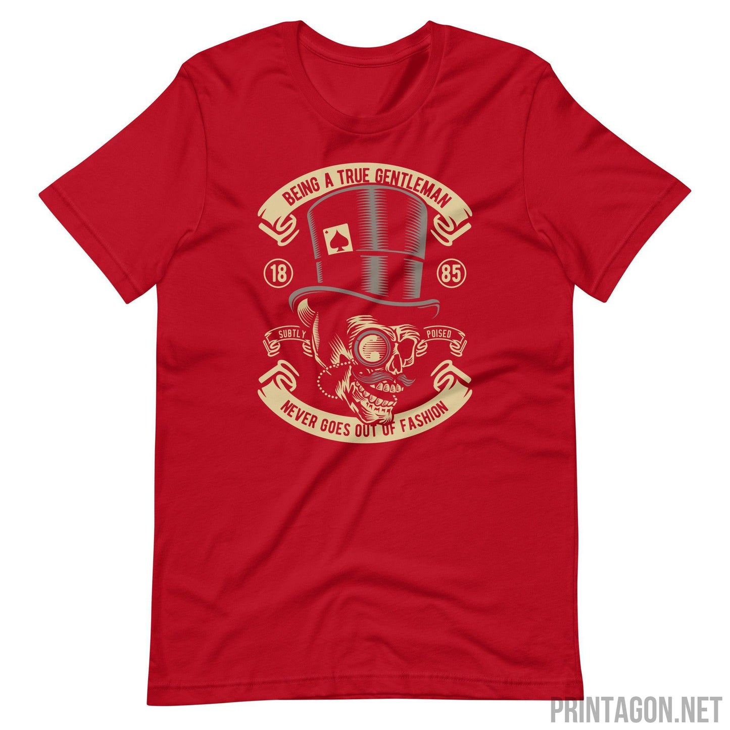 Printagon - Being a True Gentleman - Red / XS