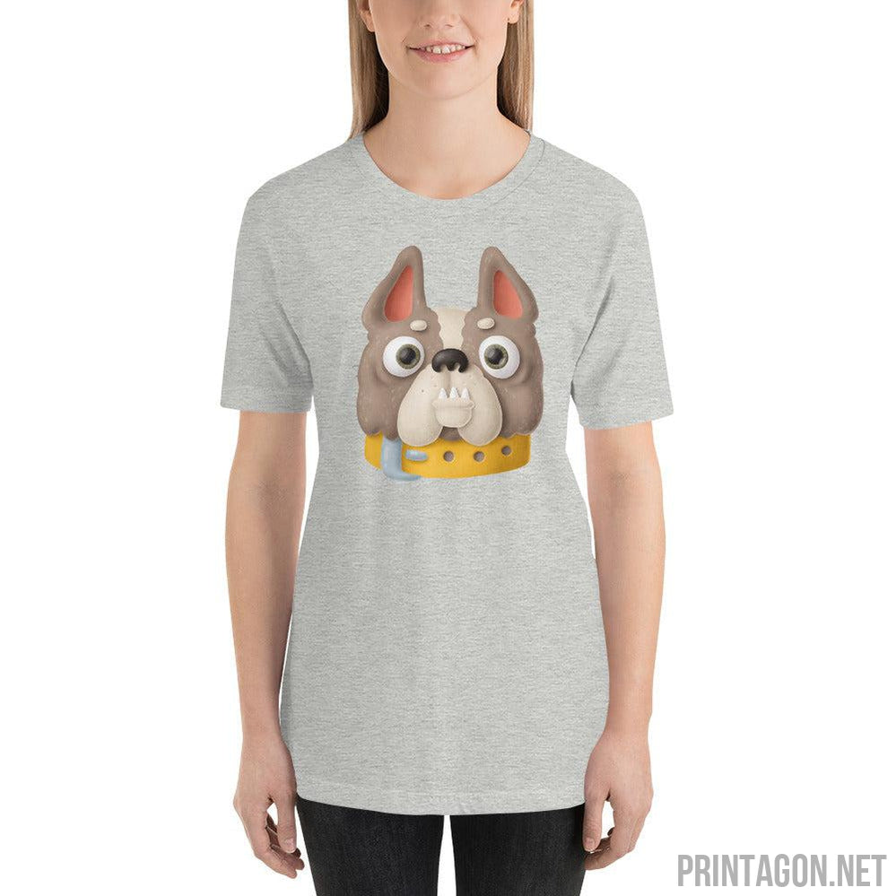 Printagon - Bulldog Head - Unisex T-shirt -