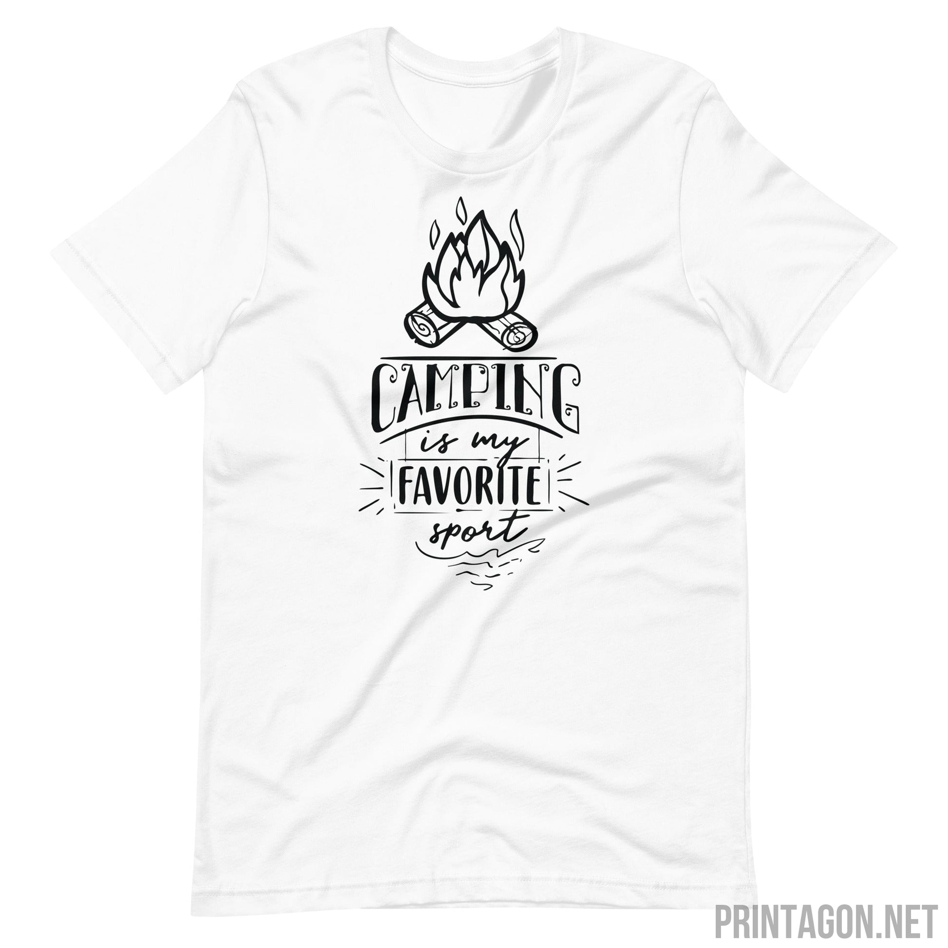 Printagon - Camping Is My Favorite Sport - White / XS