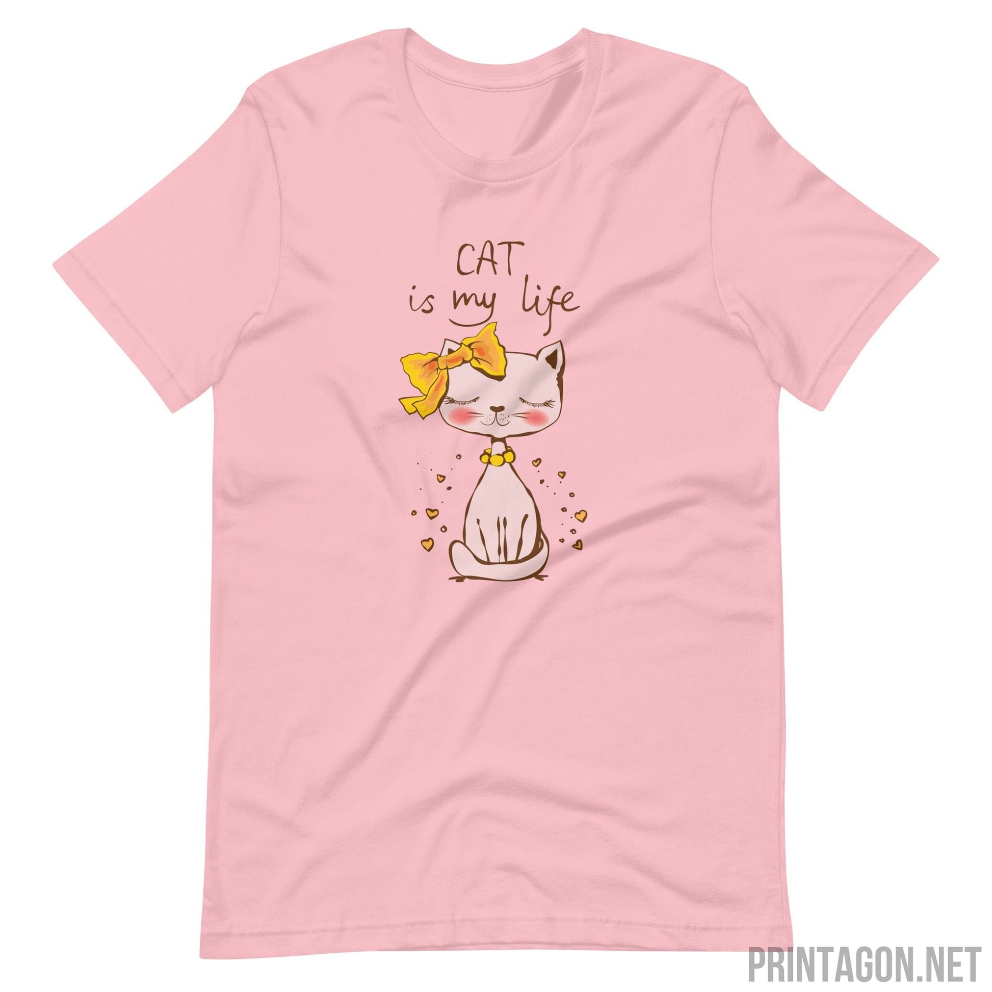 Printagon - Cat Is My Life - Pink / S