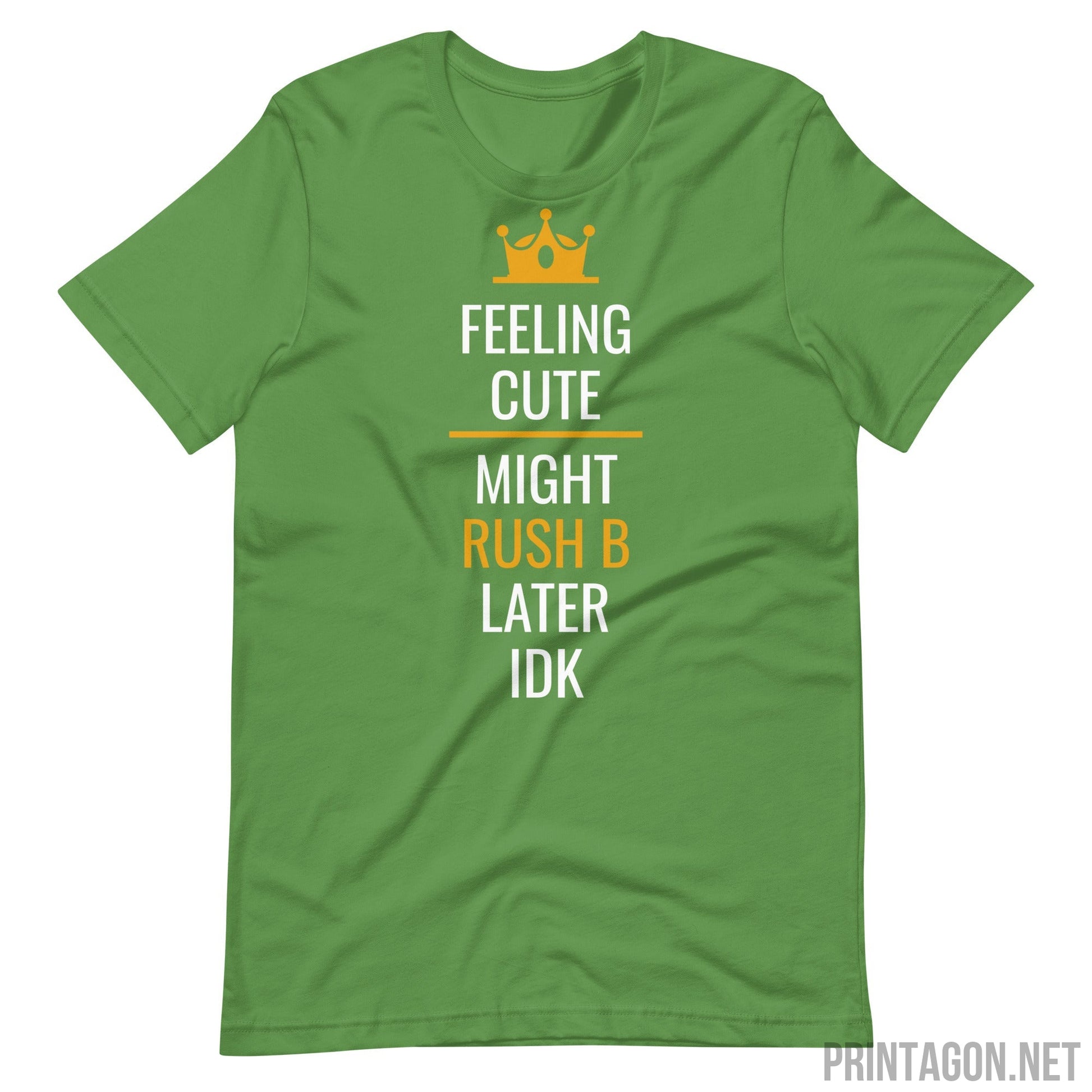 Printagon - Feeling Cute - Unisex T-shirt - Leaf / S