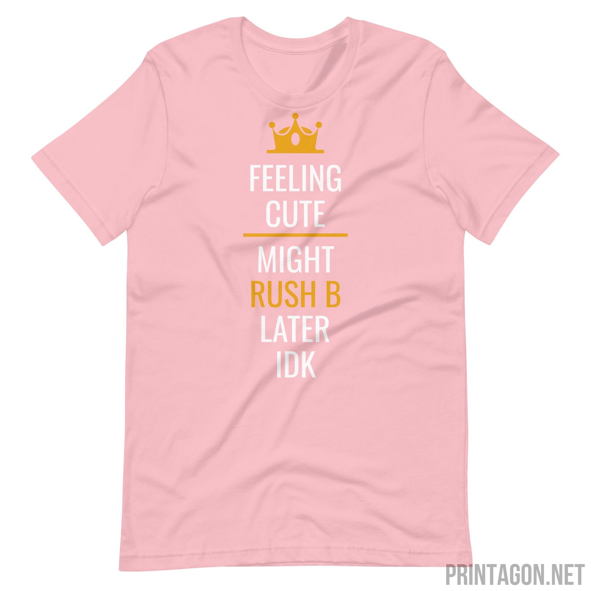 Printagon - Feeling Cute - Unisex T-shirt - Pink / S