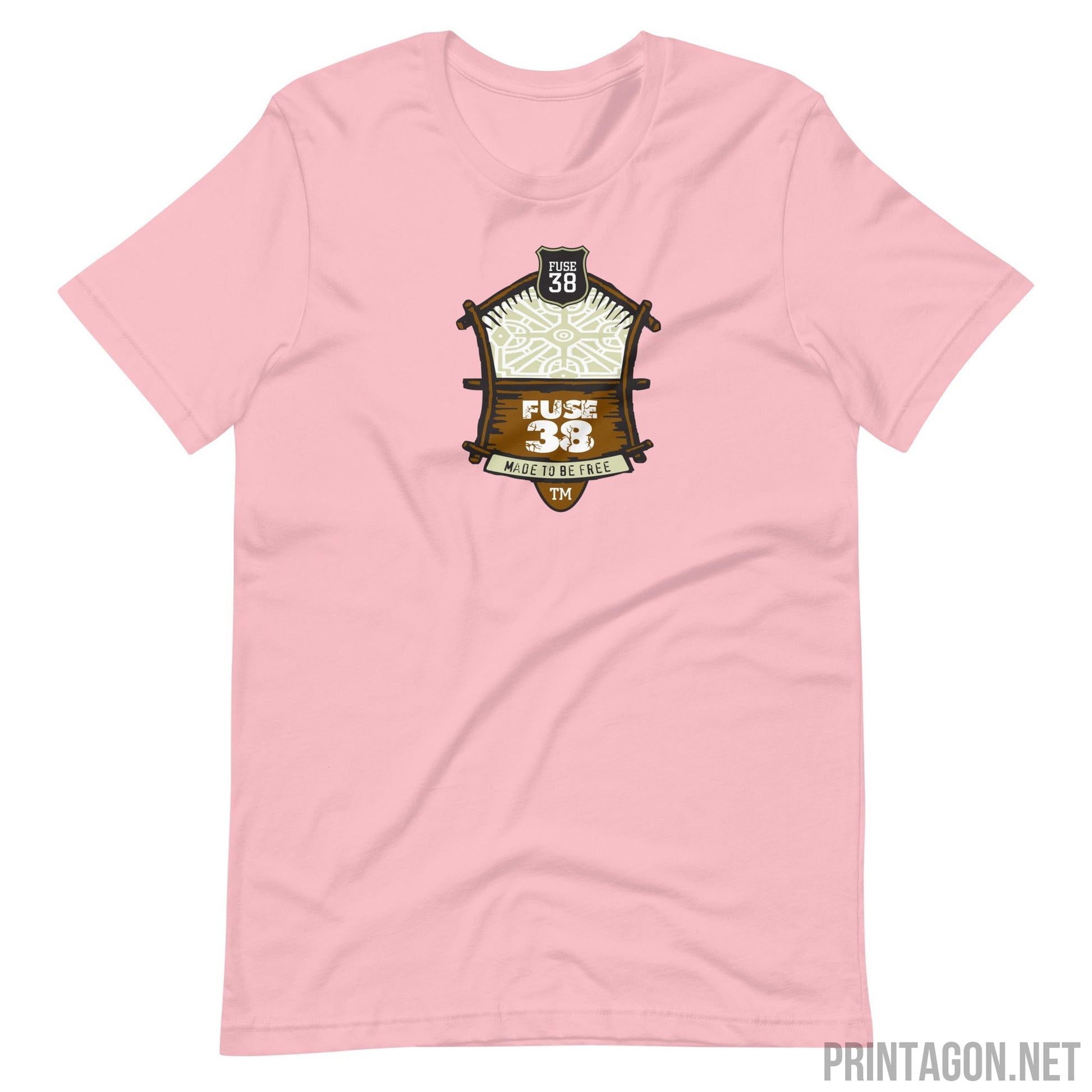 Printagon - Fuse 38 - Unisex T-shirt - Pink / S