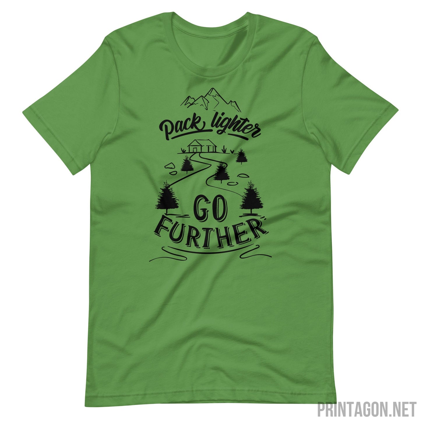 Printagon - Go Further - Unisex T-shirt - Leaf / S