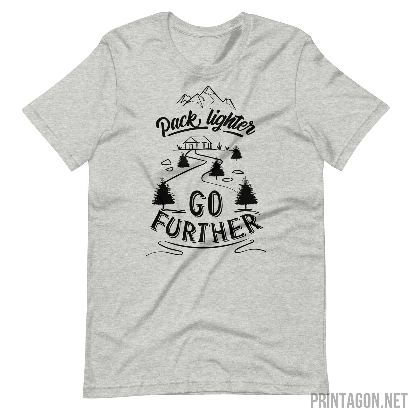 Printagon - Go Further - Unisex T-shirt - Athletic Heather / XS