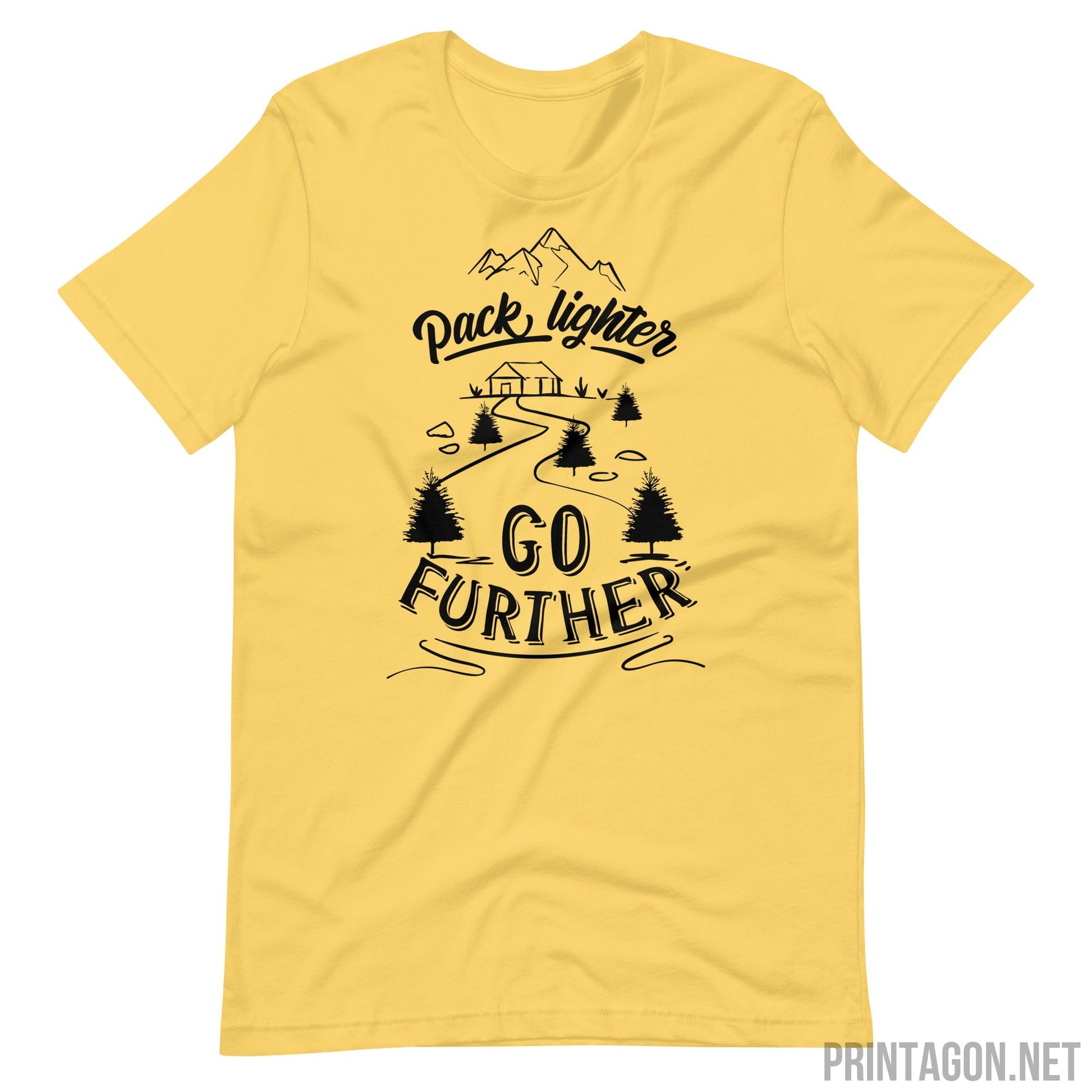 Printagon - Go Further - Unisex T-shirt - Yellow / S