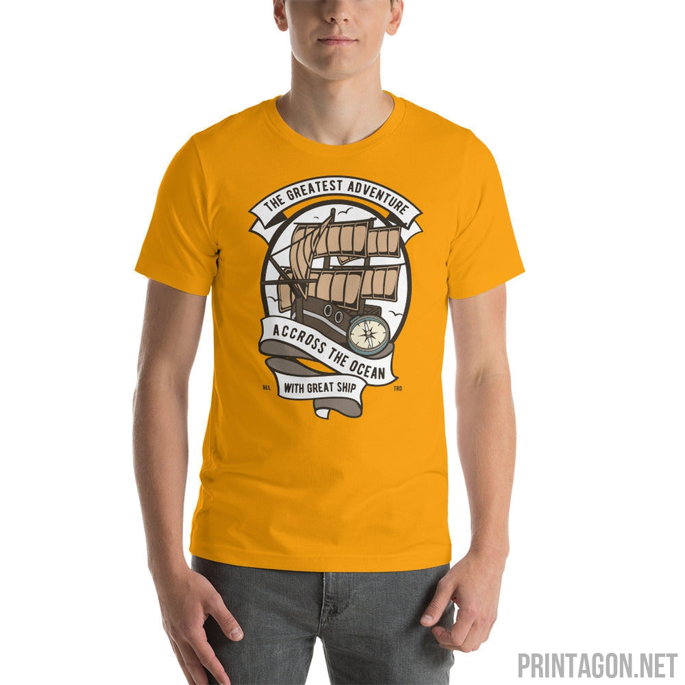 Printagon - Greatest Adventure Across the ocean - Unisex T-shirt -