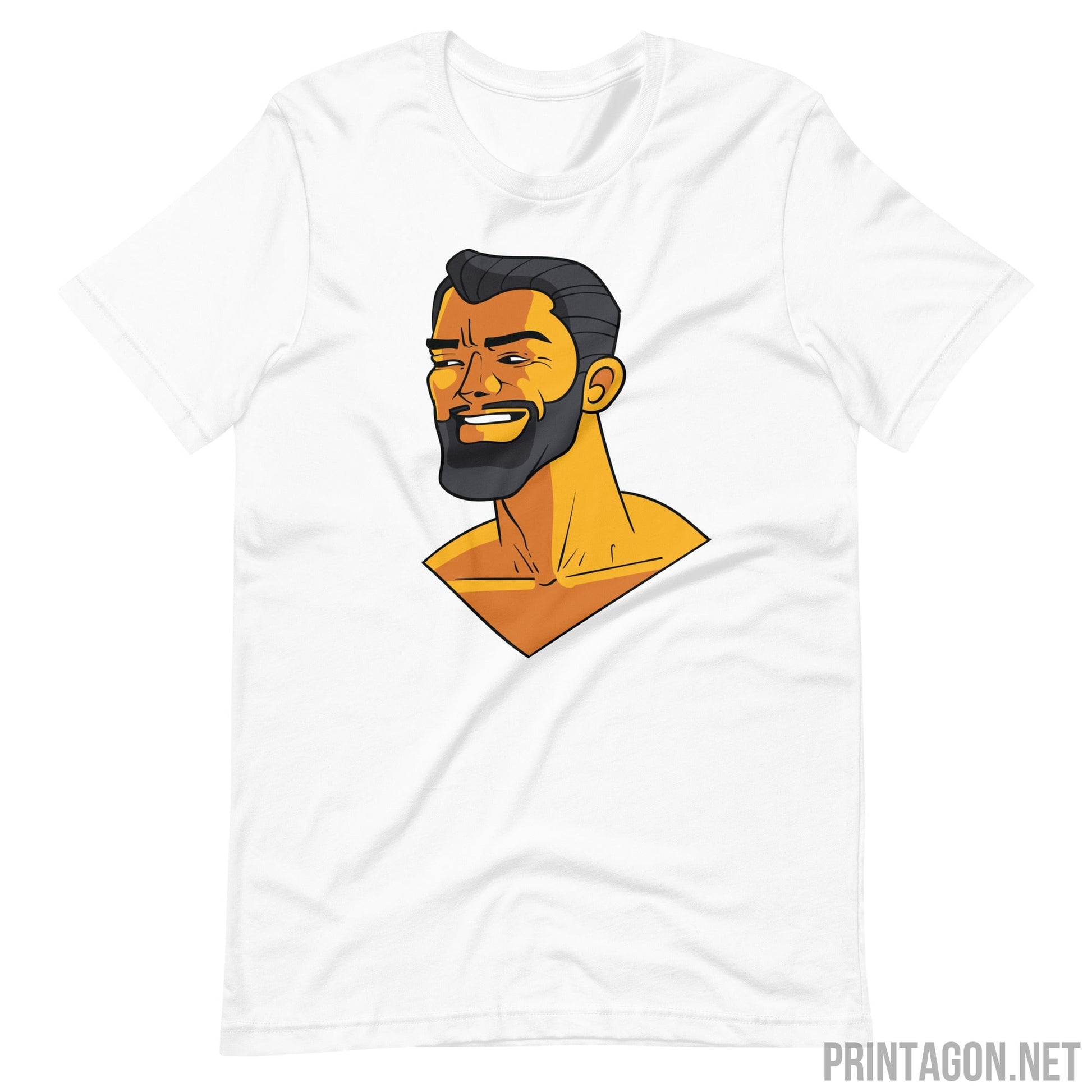 Printagon - Handsome Man 002 - Unisex T-shirt - White / XS