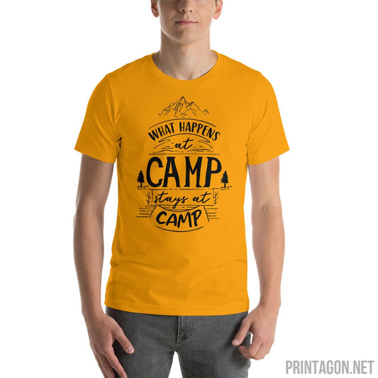 Printagon - Happens At Camp - Unisex T-shirt -