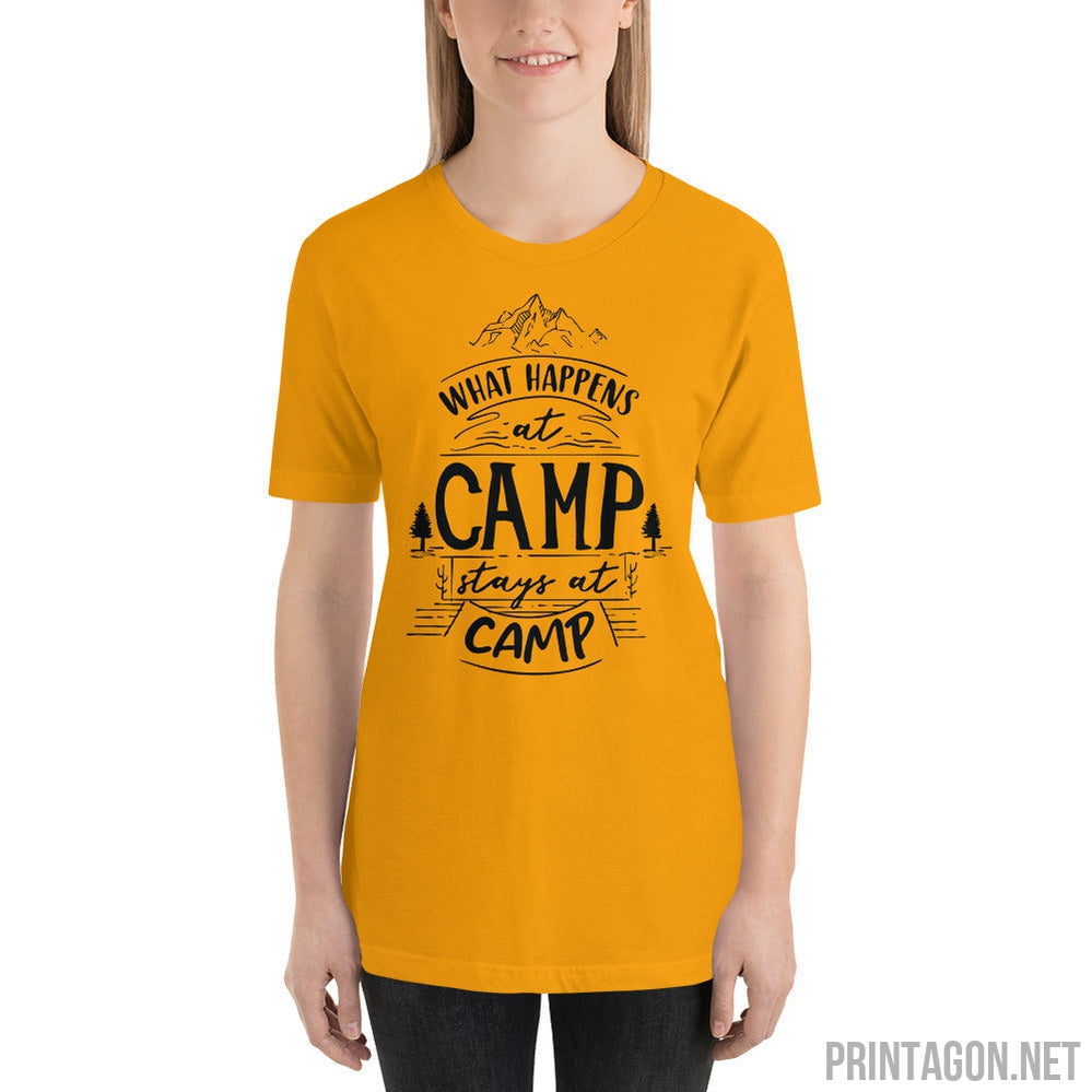 Printagon - Happens At Camp - Unisex T-shirt -