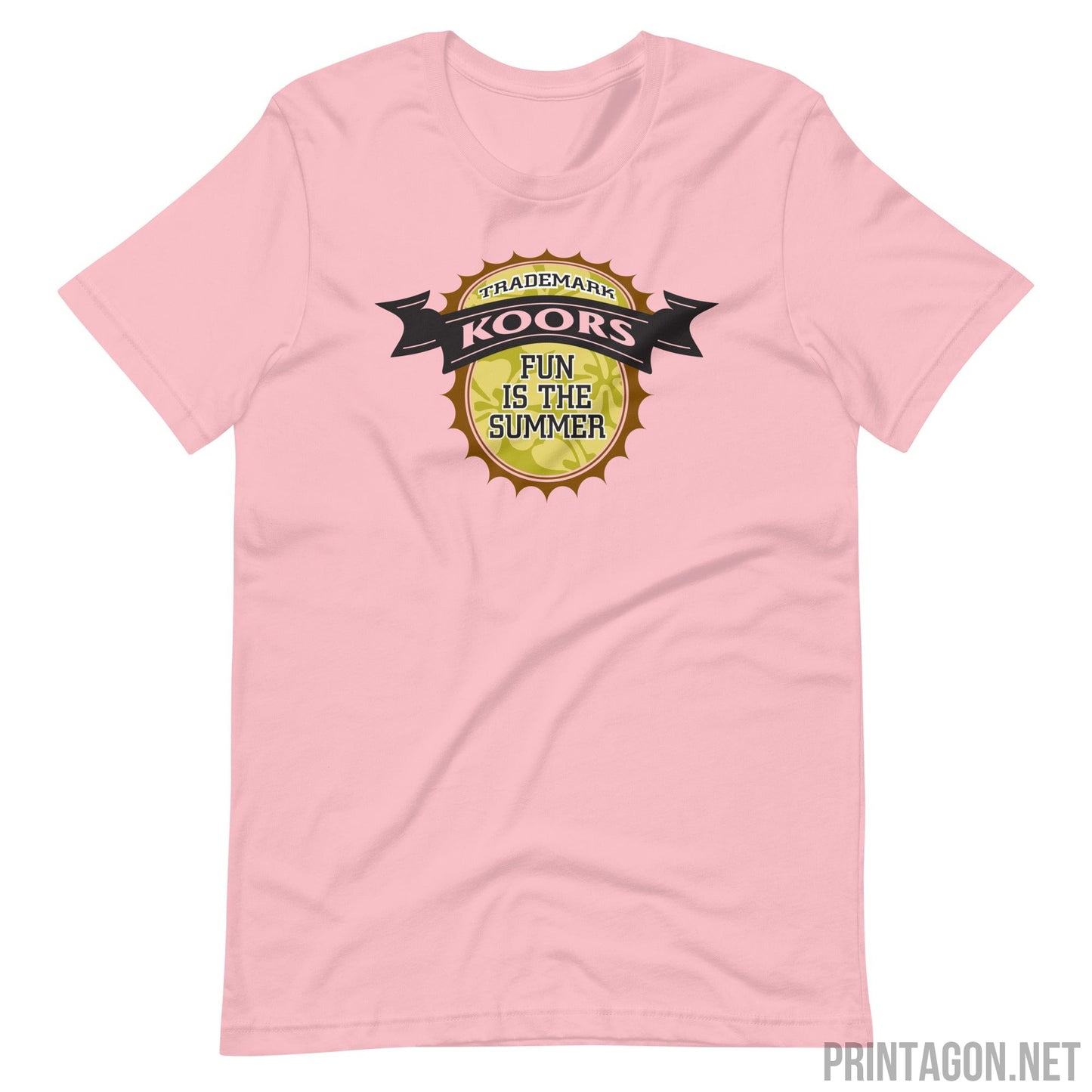 Printagon - Koors Fun Is The Summer - Unisex T-shirt - Pink / S