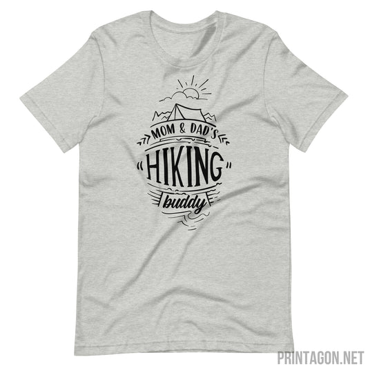 Printagon - Mom and Dad's Hiking - Unisex T-shirt - Athletic Heather / XS