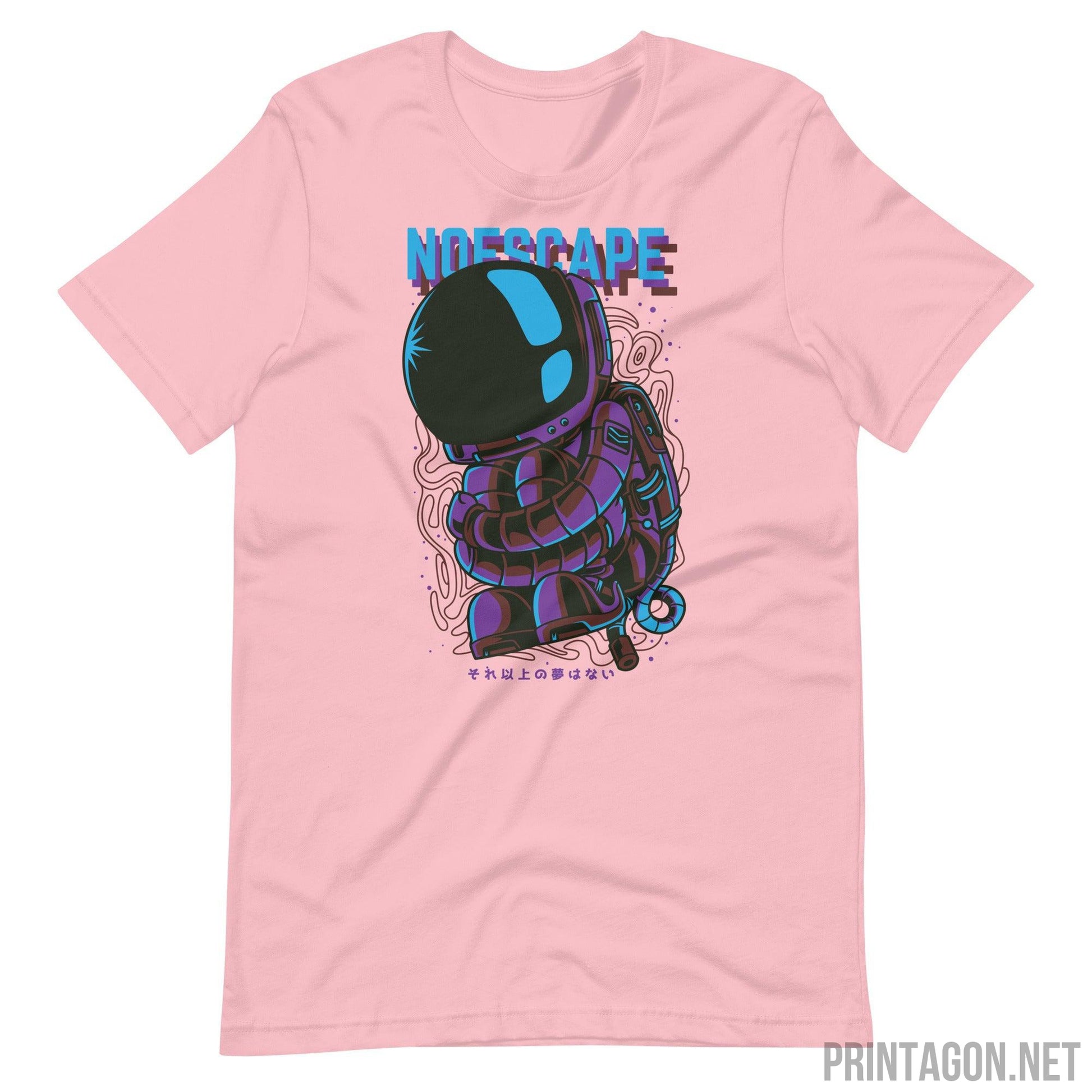 Printagon - No Escape Unisex T-shirt - Pink / S