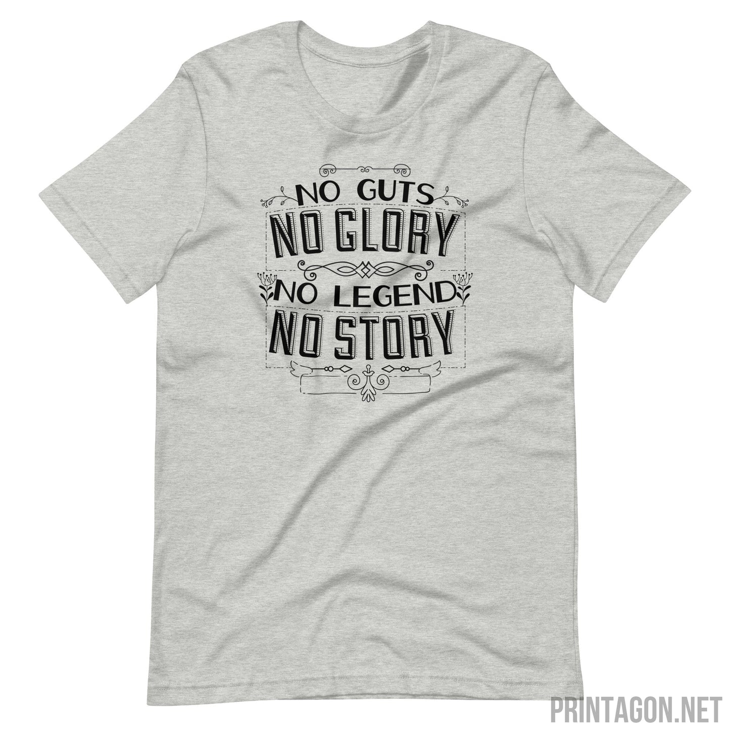 Printagon - No Story - Unisex T-shirt - Athletic Heather / XS