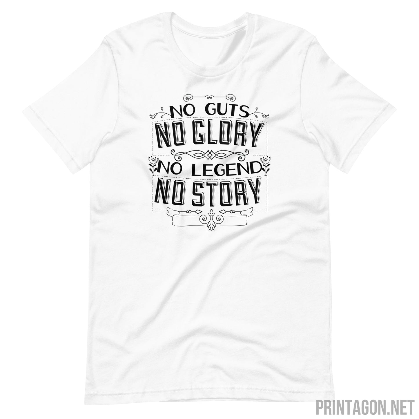 Printagon - No Story - Unisex T-shirt - White / XS