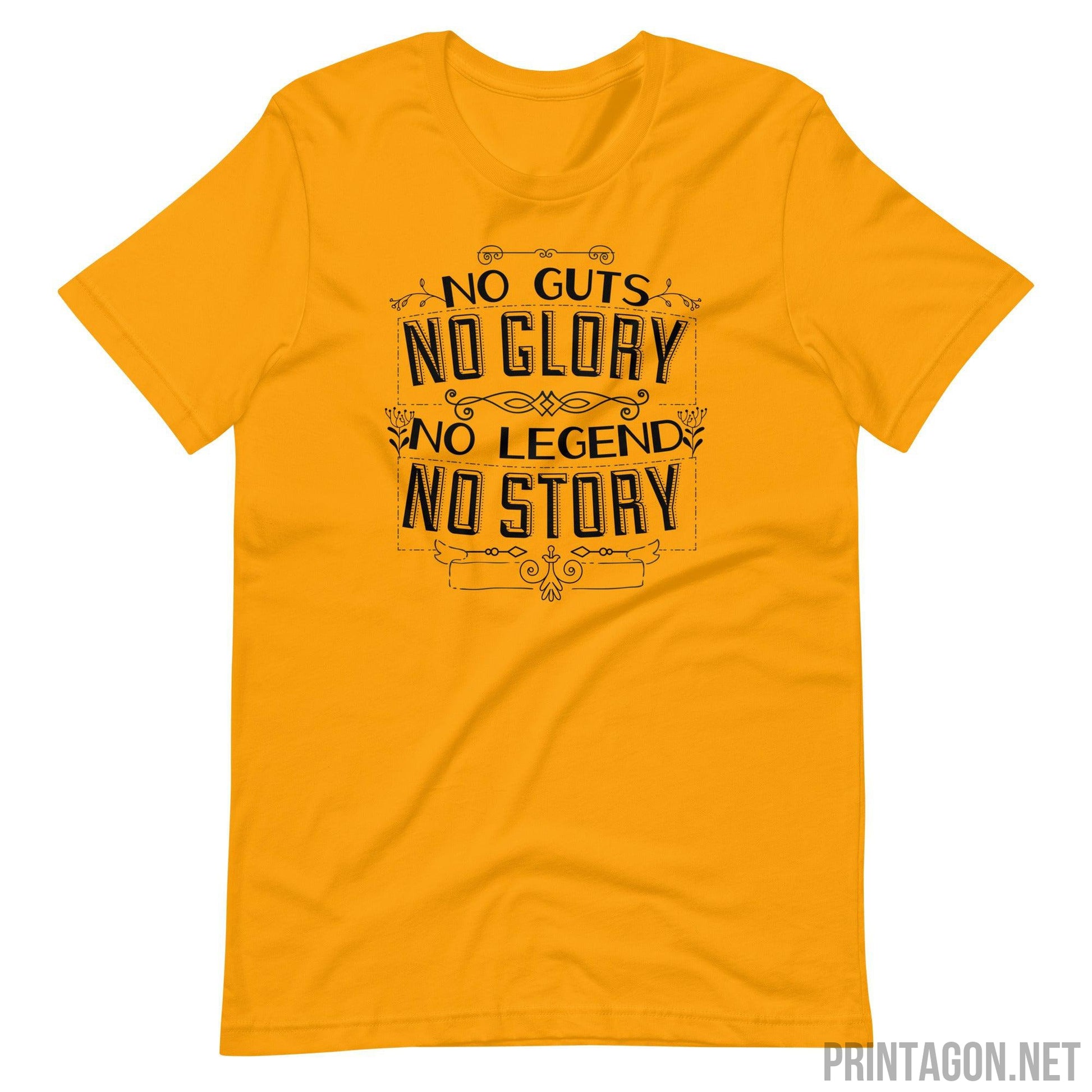 Printagon - No Story - Unisex T-shirt - Gold / S