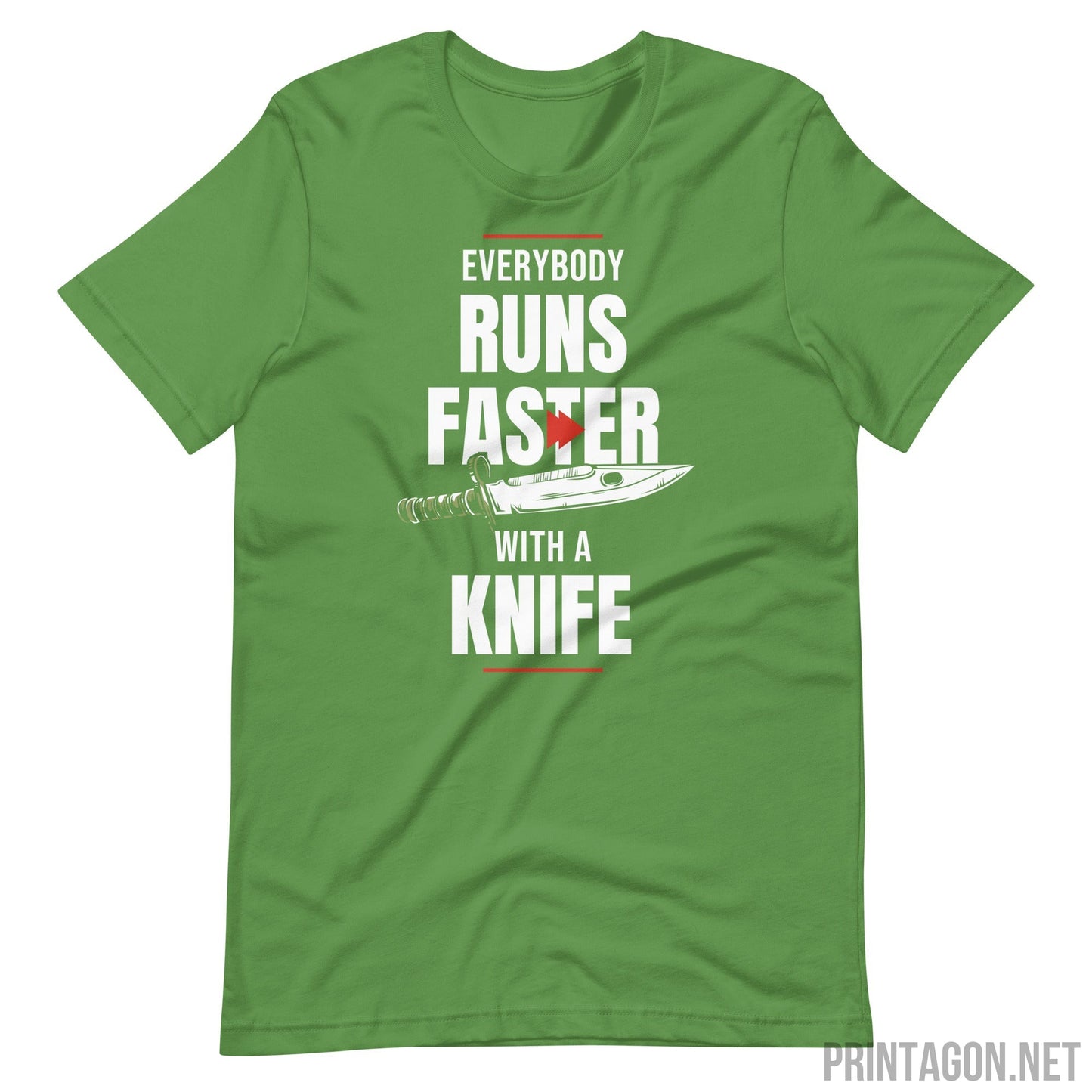 Runs Faster - Unisex T-shirt - Leaf / S Printagon