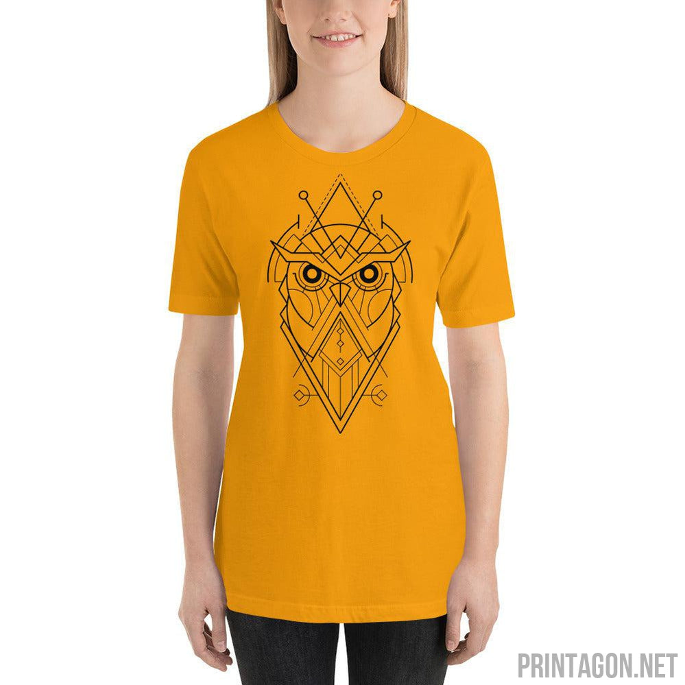 Sacred Geometric Owl - Unisex T-shirt - Printagon