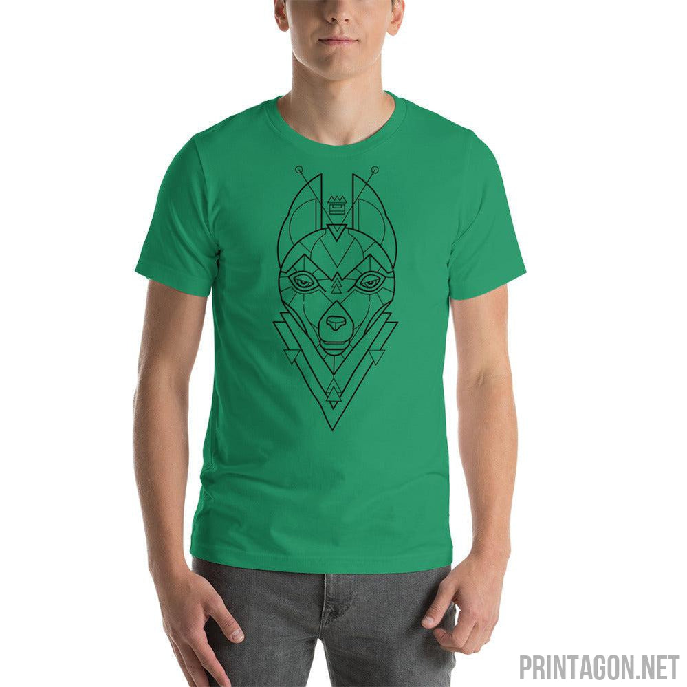 Printagon - Sacred Geometry Wolf - Unisex T-shirt -