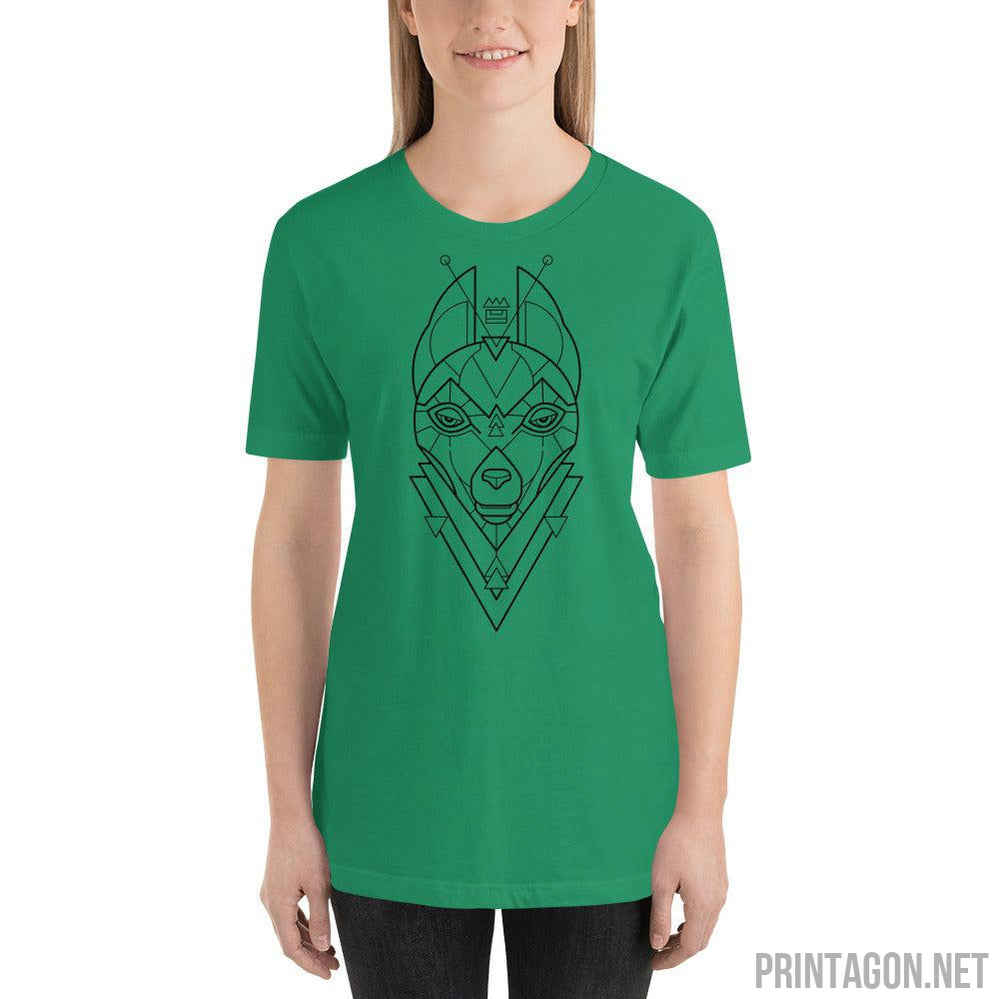 Printagon - Sacred Geometry Wolf - Unisex T-shirt -