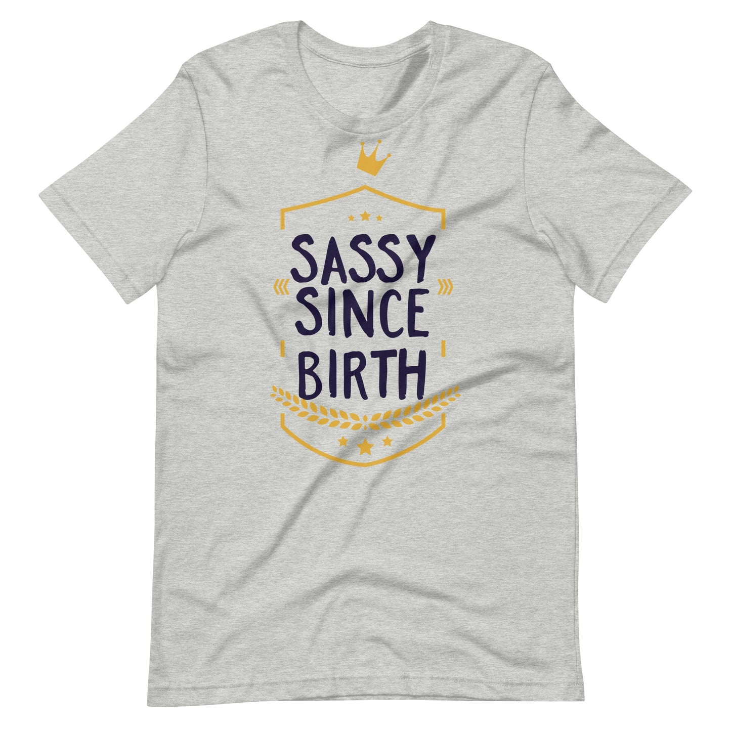 Sassy Since Birth T-shirt - Athletic Heather / XS Printagon