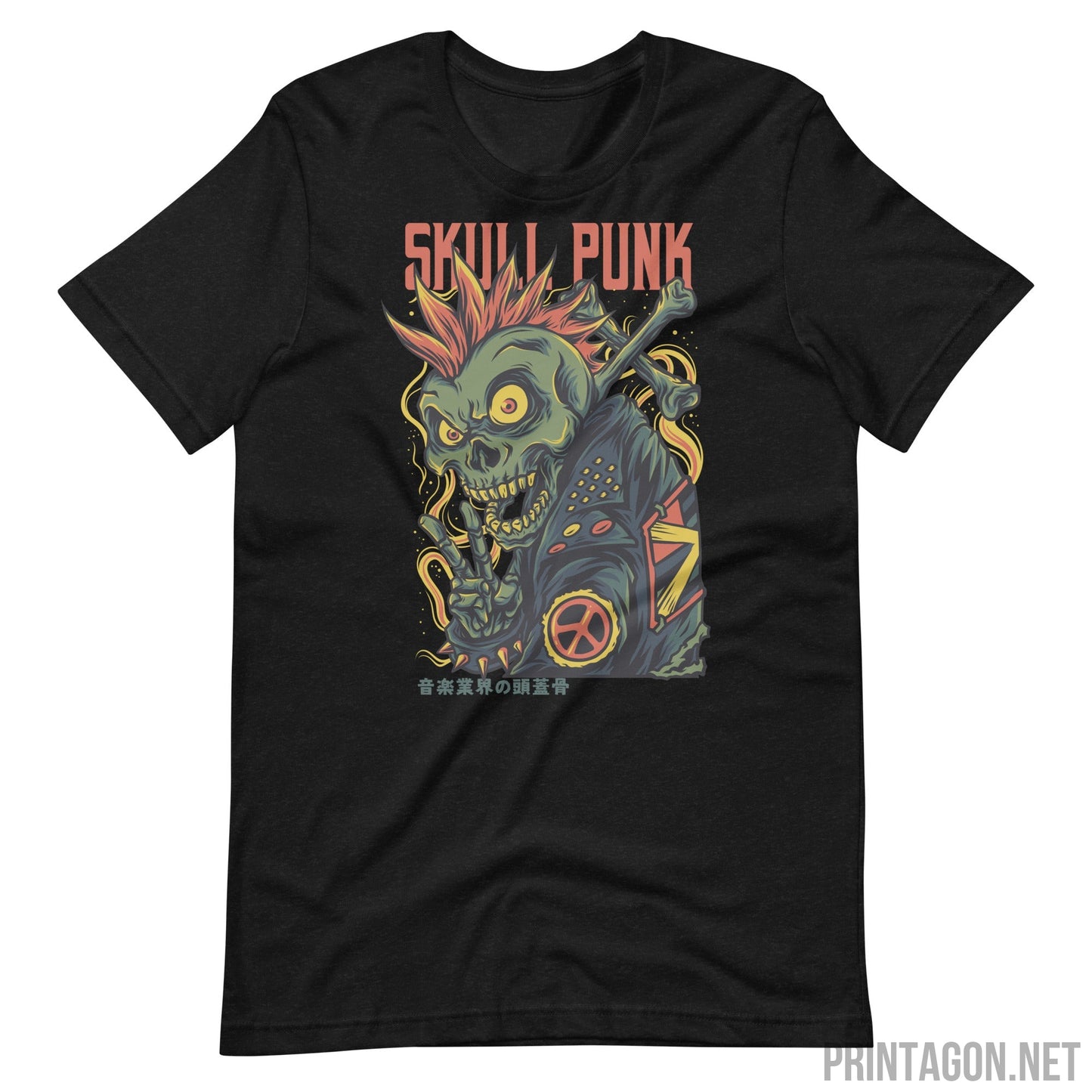 Skull Punk - Black Heather / XS Printagon