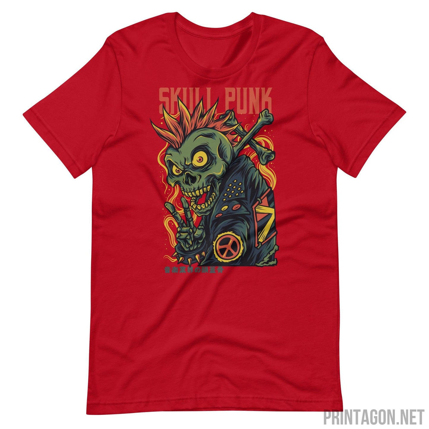 Skull Punk - Red / XS Printagon