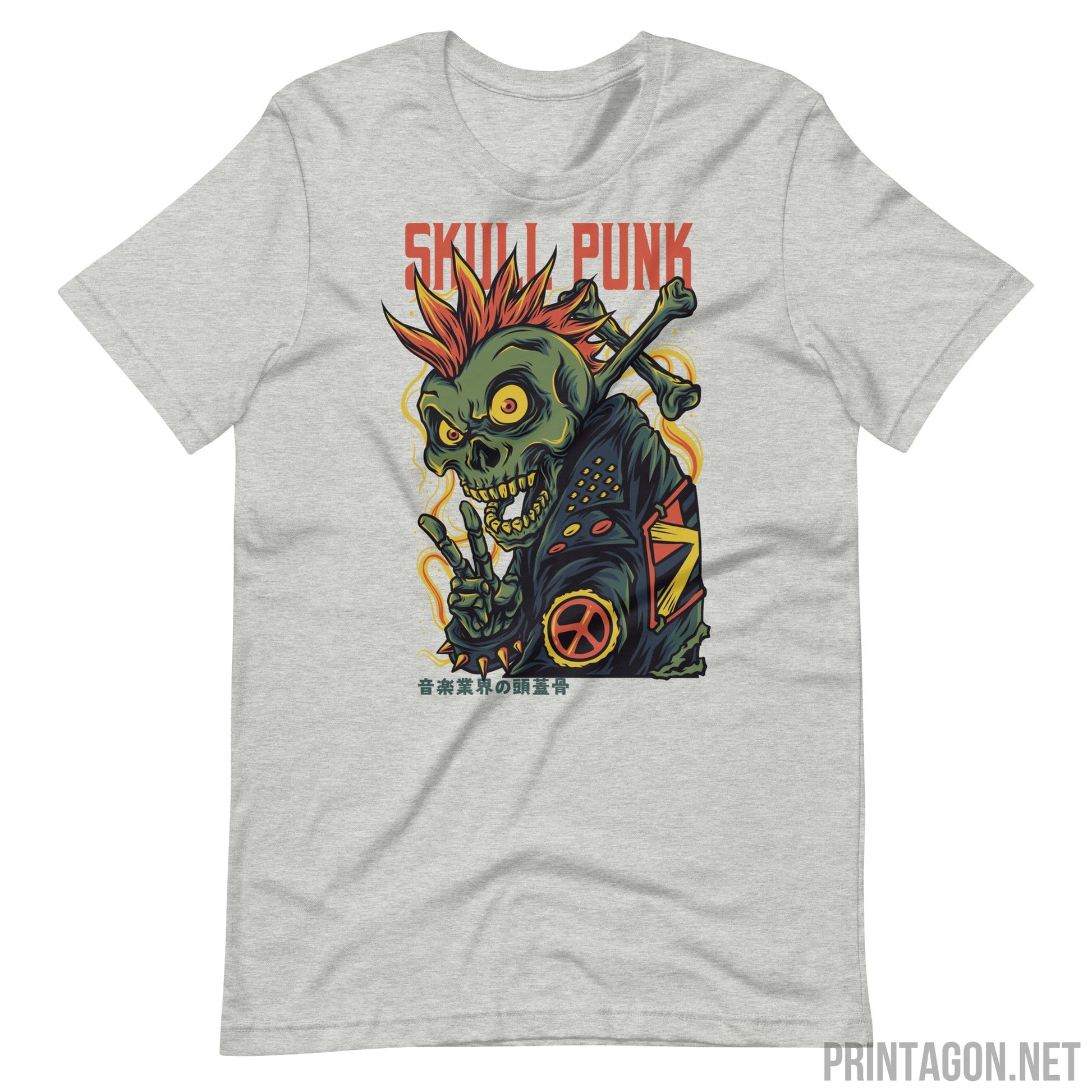 Skull Punk - Athletic Heather / XS Printagon