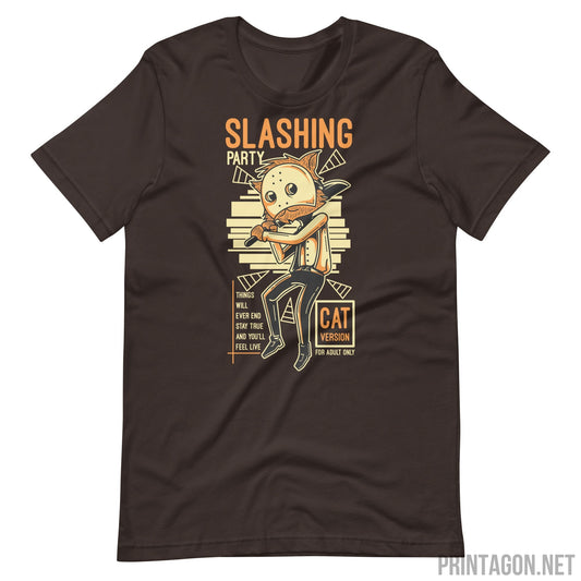 Slashing Party - Brown / S Printagon