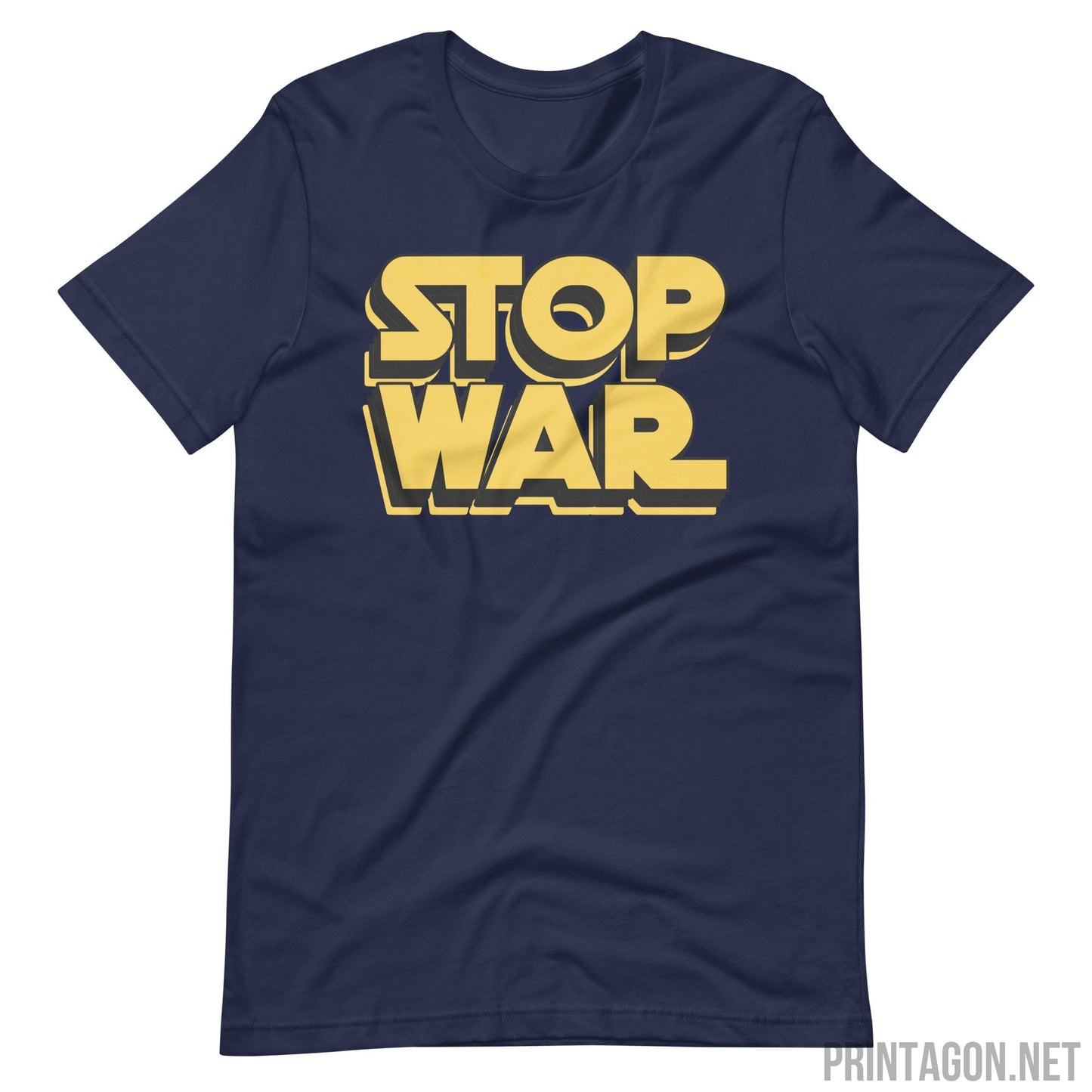 Stop War 002 - Unisex T-shirt - Navy / XS Printagon