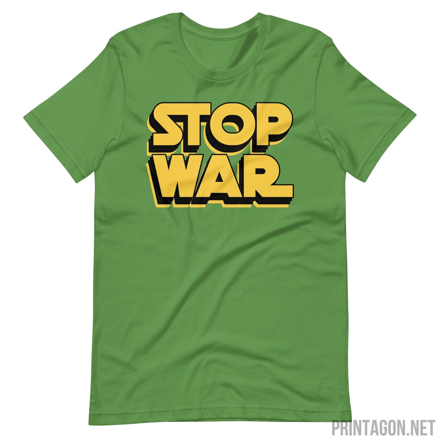 Stop War 002 - Unisex T-shirt - Leaf / S Printagon