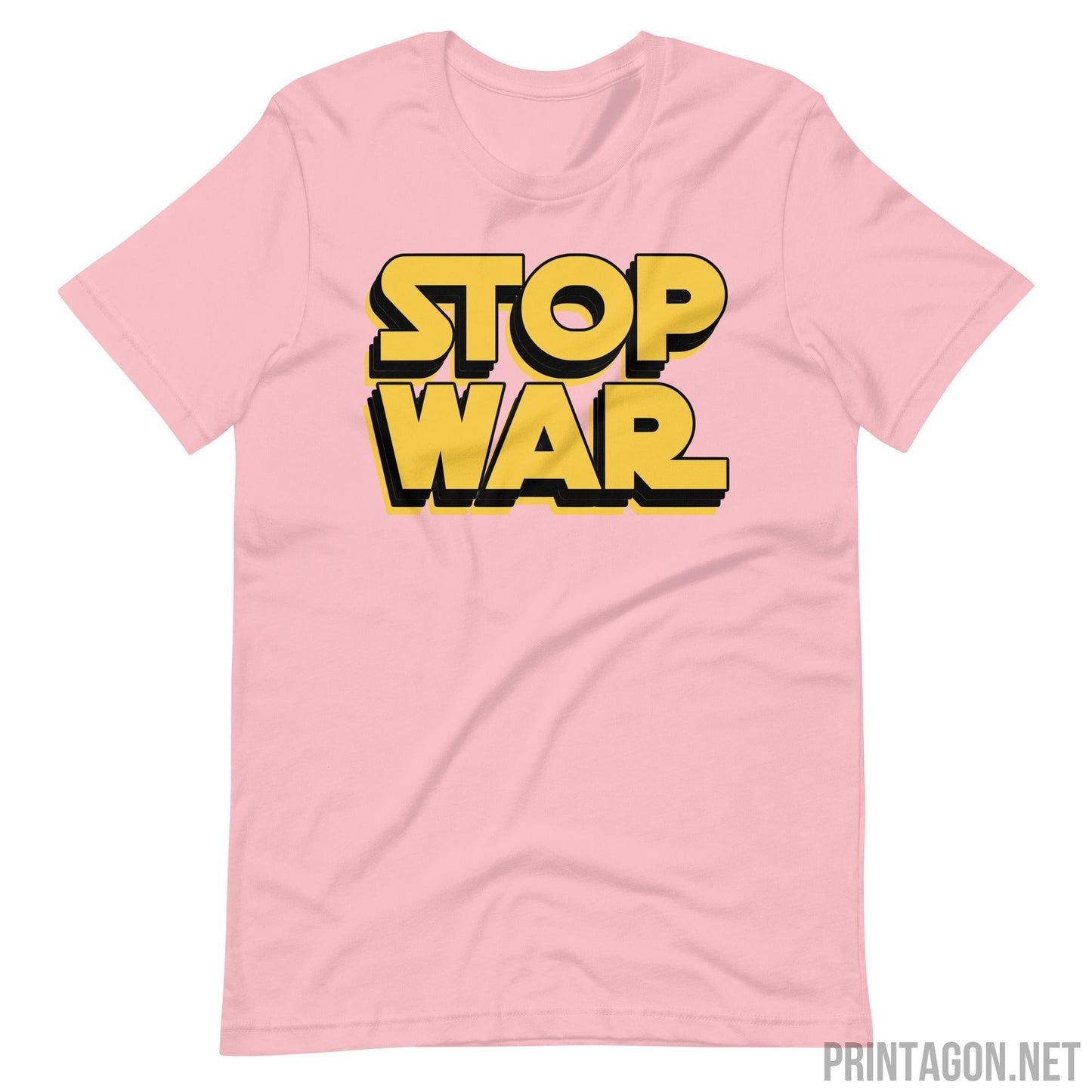 Stop War 002 - Unisex T-shirt - Pink / S Printagon