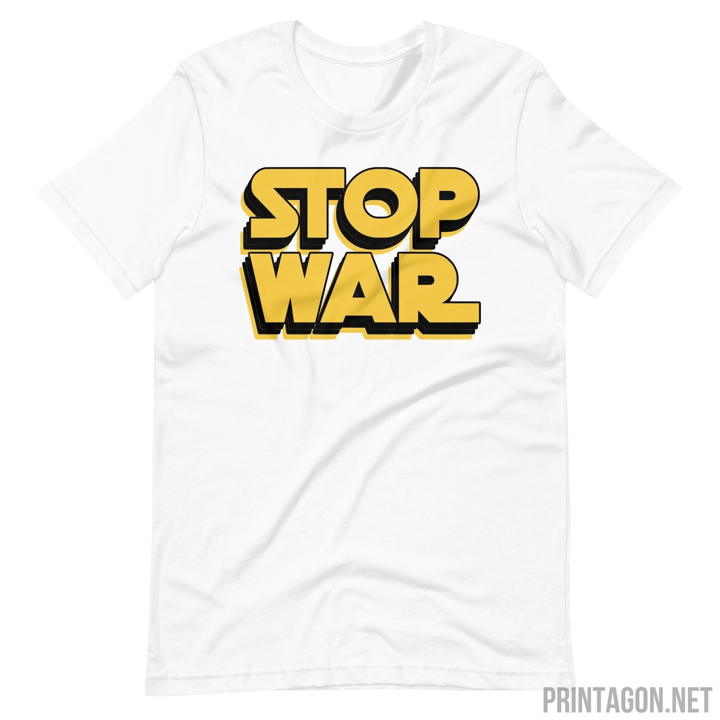 Stop War 002 - Unisex T-shirt - White / XS Printagon