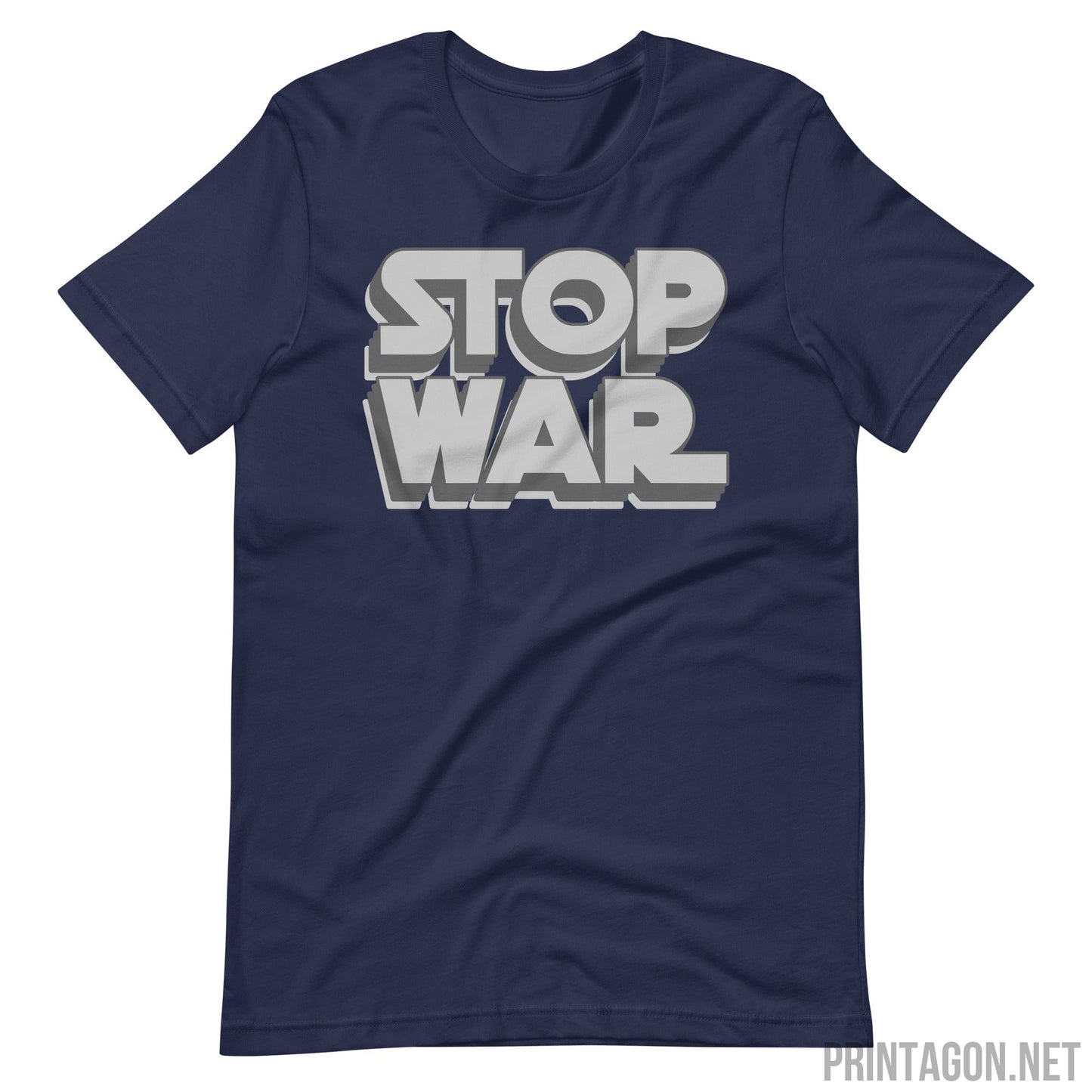 Stop War 003 - Unisex T-shirt - Navy / XS Printagon