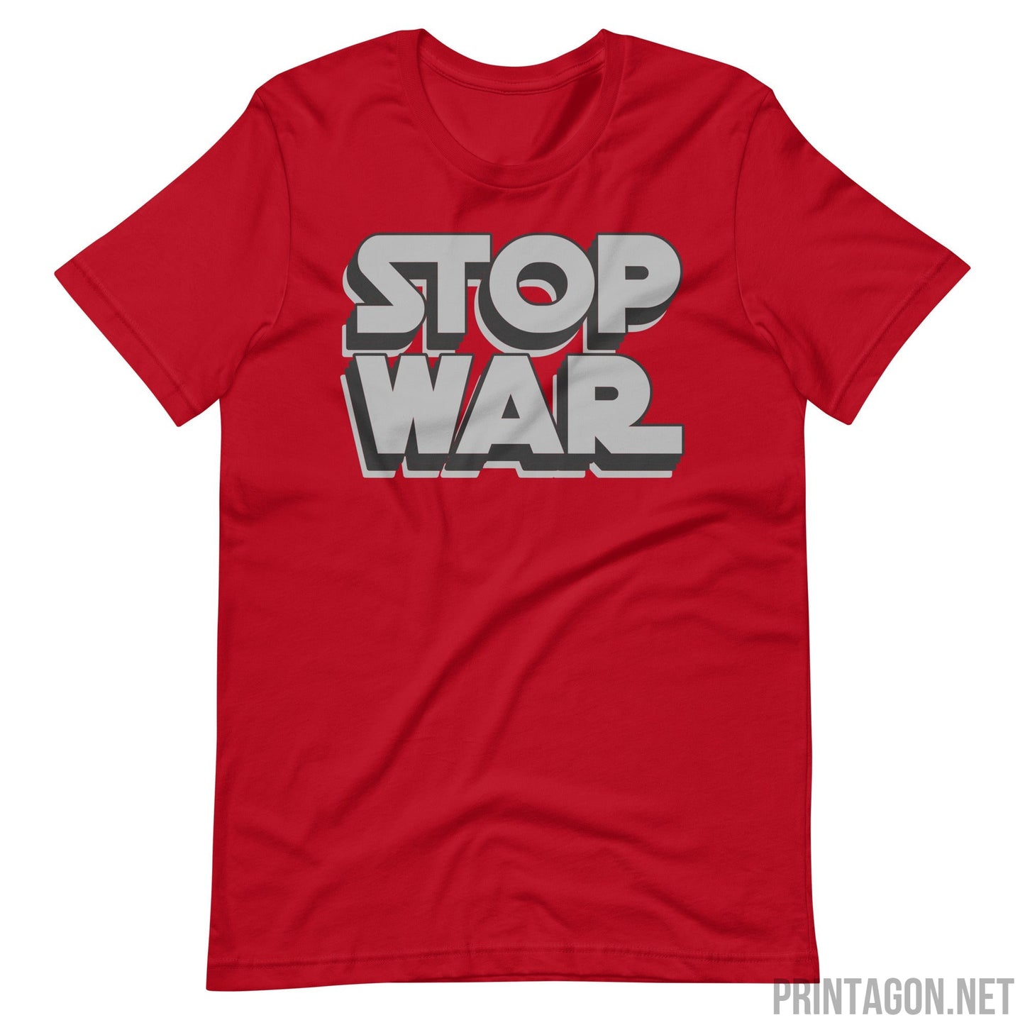 Stop War 003 - Unisex T-shirt - Red / XS Printagon