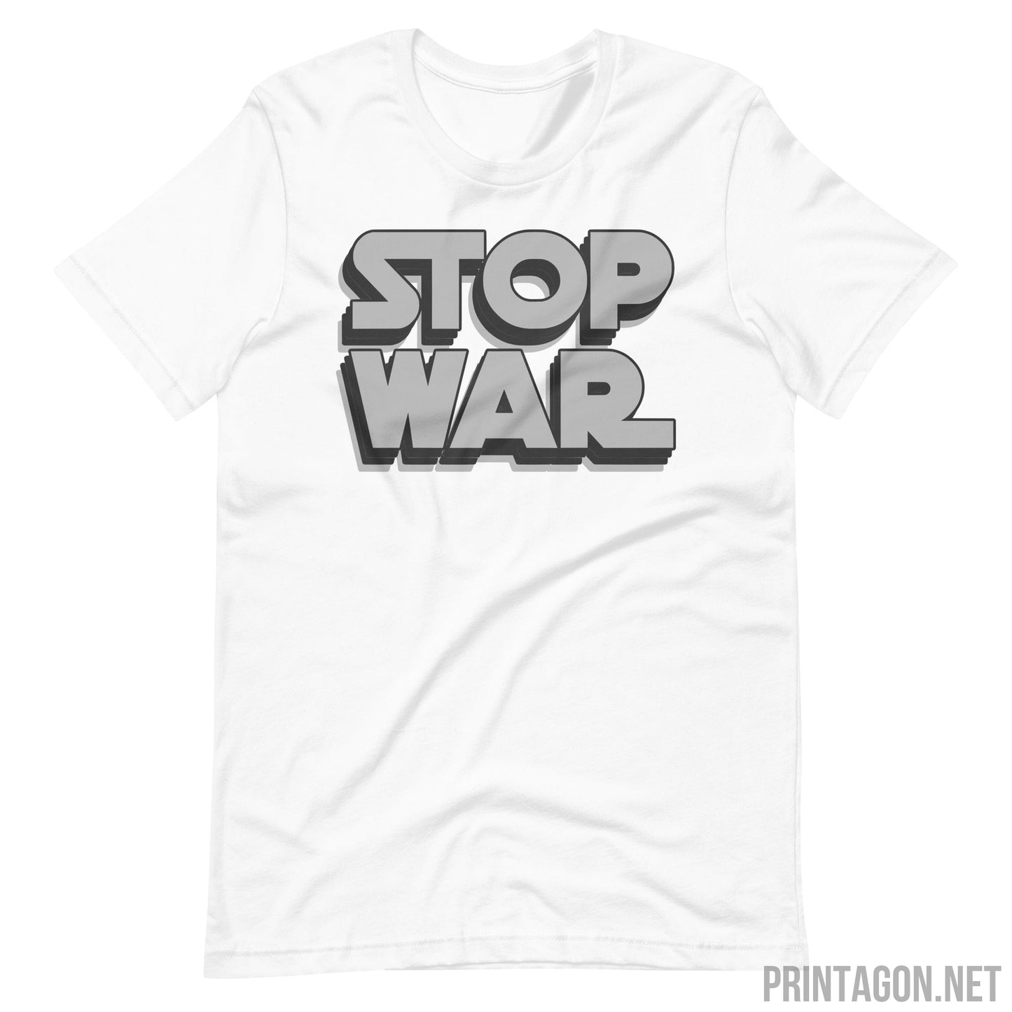 Stop War 003 - Unisex T-shirt - White / XS Printagon