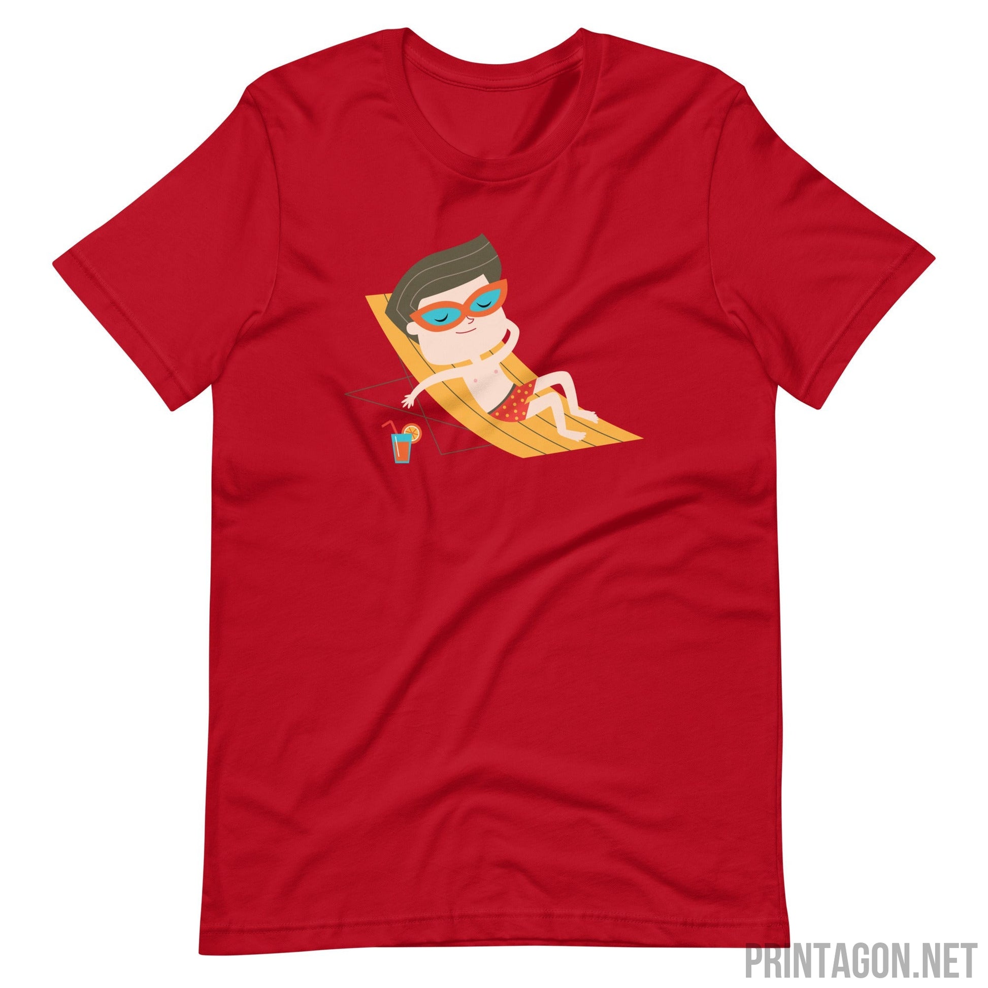 Summer Character - Unisex T-shirt - Red / XS Printagon