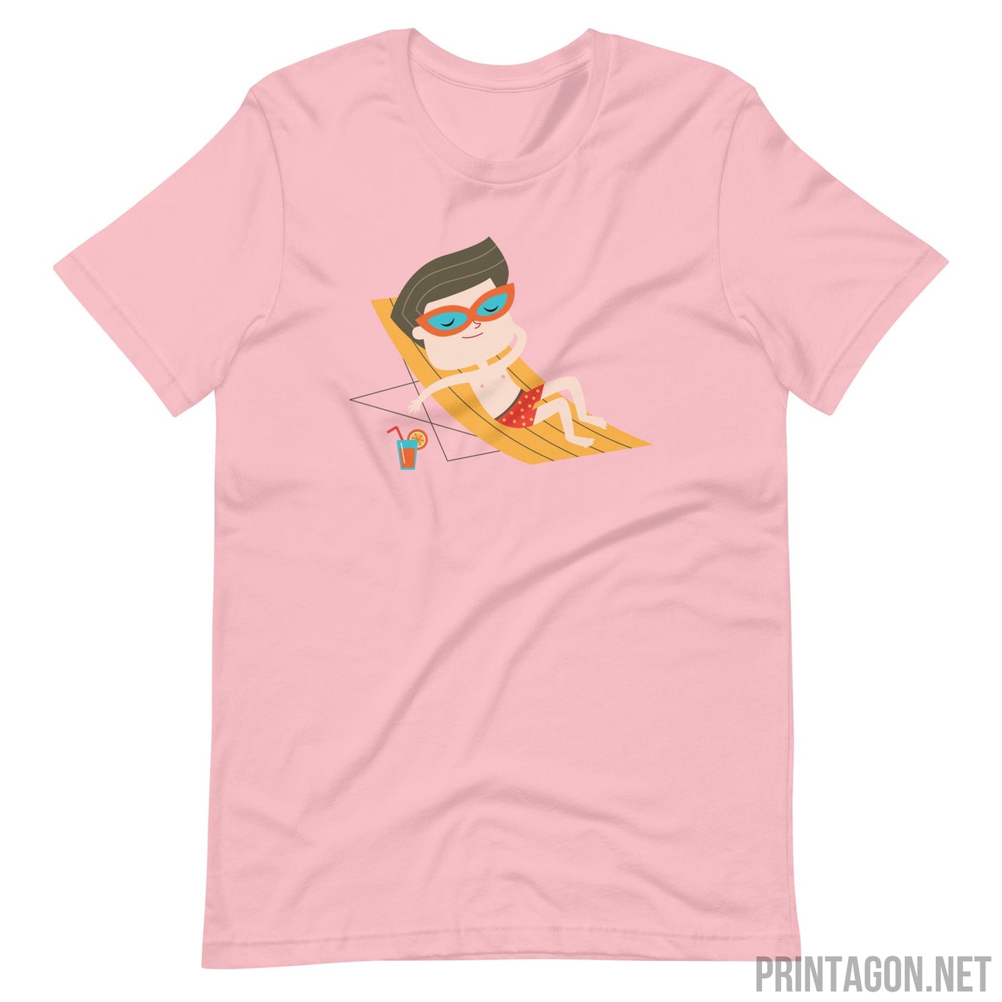 Summer Character - Unisex T-shirt - Pink / S Printagon