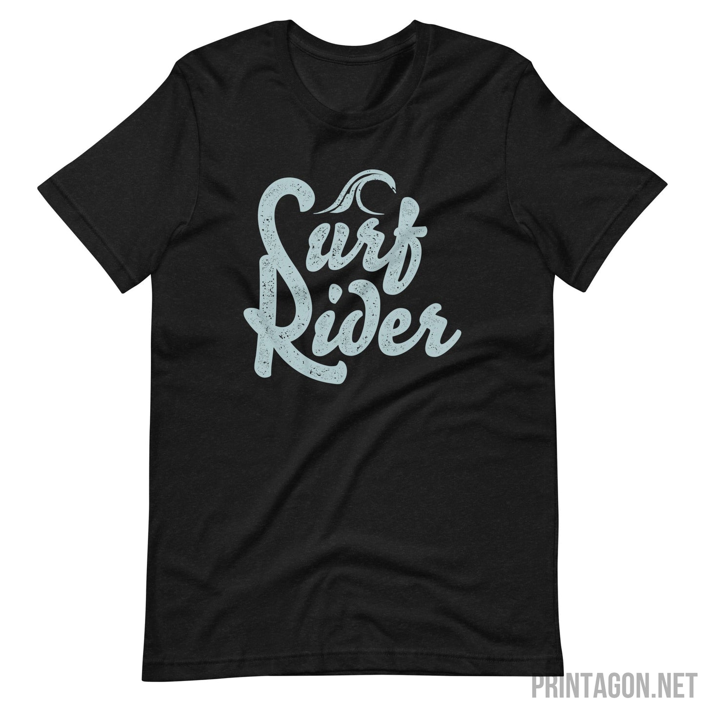 Surf Rider - Unisex T-shirt - Black Heather / XS Printagon