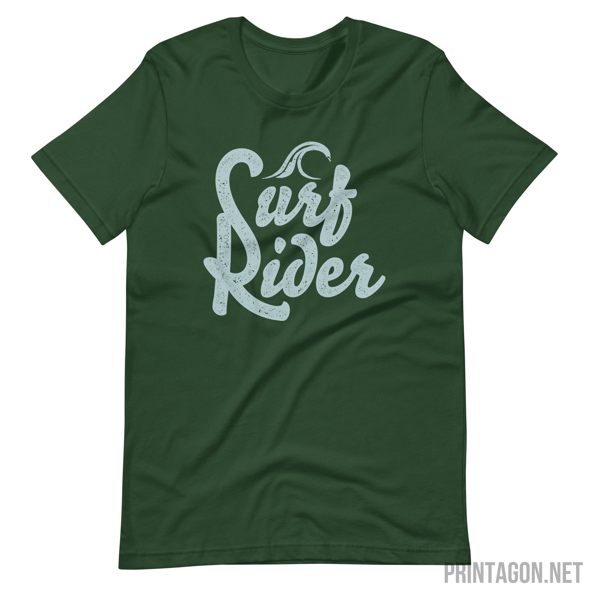 Surf Rider - Unisex T-shirt - Forest / S Printagon